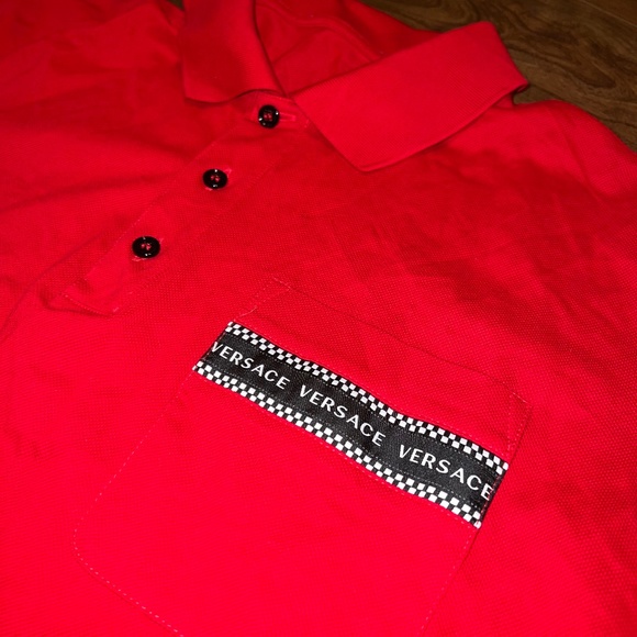 Red Versace Polo